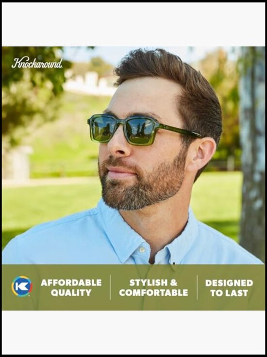 Polarized Sunglasses with UV400 Protection - Retro Rectangular Frame main image 5
